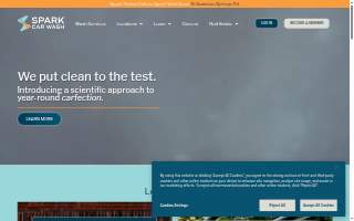 Spark Car Wash of Clifton website