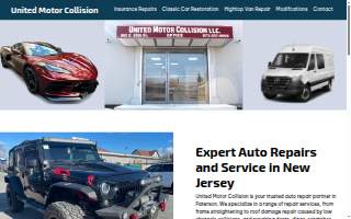 United Motor Collision website