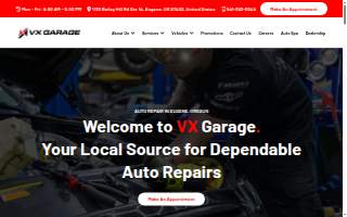 VX Auto Repair website