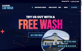 Blackwood Car Wash website