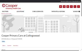 Cooper Internal Medicine at Collingswood website