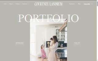 Courtney Landrum Photography website
