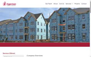 Ingerman Construction website