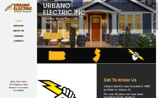 Urbano Electric of Collingswood website