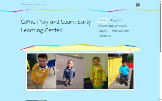 Come, Play and Learn website