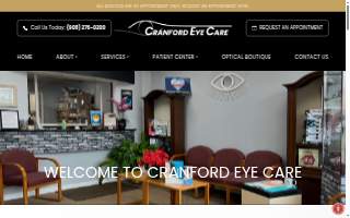 Cranford Eye Care website