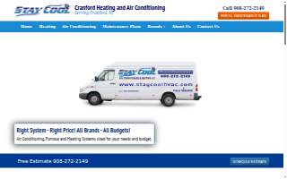 Cranford HVAC Repair Service website