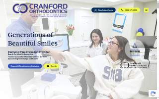 Cranford Orthodontics website