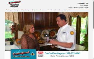 Cranford Plumbing Heating & Cooling website