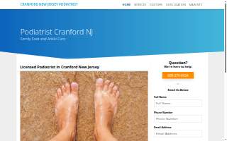 Cranford Podiatry website