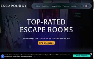 Escapology Escape Rooms Garwood website