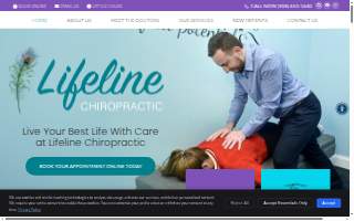 Lifeline Chiropractic of Cranford website