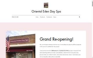 Oriental Eden Day Spa website