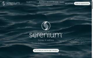Serenium Therapy and Wellness website