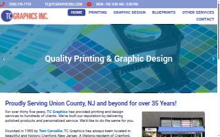 TC Graphics NJ of Cranford website