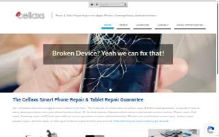 Cellaxs phone repair of Mashpee website