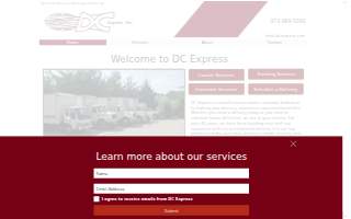 DC Express Courier Service website