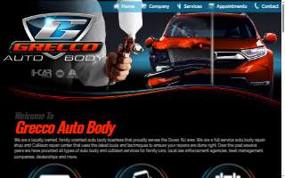 Grecco Auto Body website