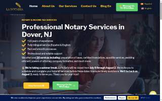 La Notaria Dover website