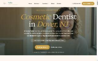 Vedha Family Dentistry website