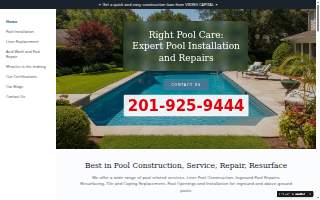 Right Pool Care website