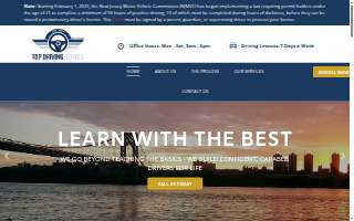 Top Driving School of Dumont website