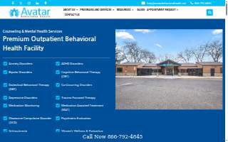 Avatar Behavioral Health website