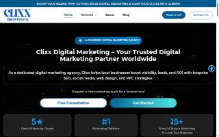 CLIXX Digital Marketing website