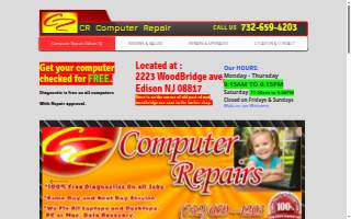 CR Computer Repair Edison website