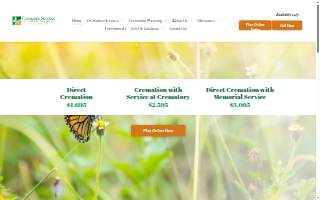 Cremation Service-Central NJ website