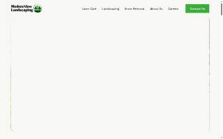 Modern View Landscaping website