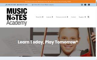 Music Notes Academy website