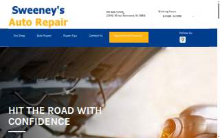 Sweeney's Auto Repair website