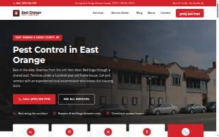 East Orange Pest Control website
