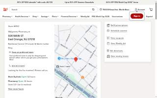 Walgreens Pharmacy website