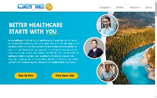 Genie Healthcare website