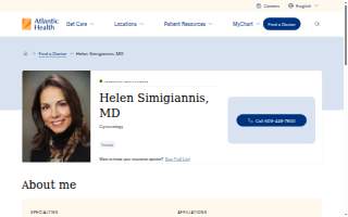 Helen Simigiannis, MD website