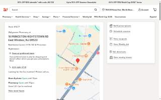 Walgreens Pharmacy of East Windsor website
