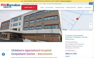 Children's Specialized Hospital Outpatient Center – Monmouth website