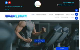 Ocean Fitness Equipment website