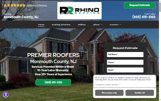 Rhino Roofing NJ of Eatontown website