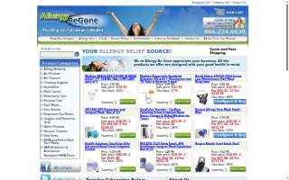 Allergy Be Gone website