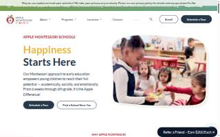 Apple Montessori Schools & Camps - Edison website