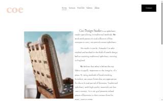 Coe Design Studio website