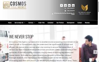Cosmos Title Agency website
