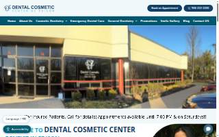 Dental Cosmetic Center of Edison website