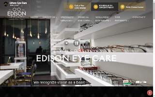 Edison Eyecare & Vision Center website