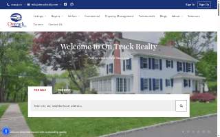 OnTrack Realty website
