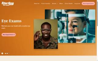 Sterling Optical - Edison website