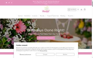 Vaseful Flowers and Gifts website